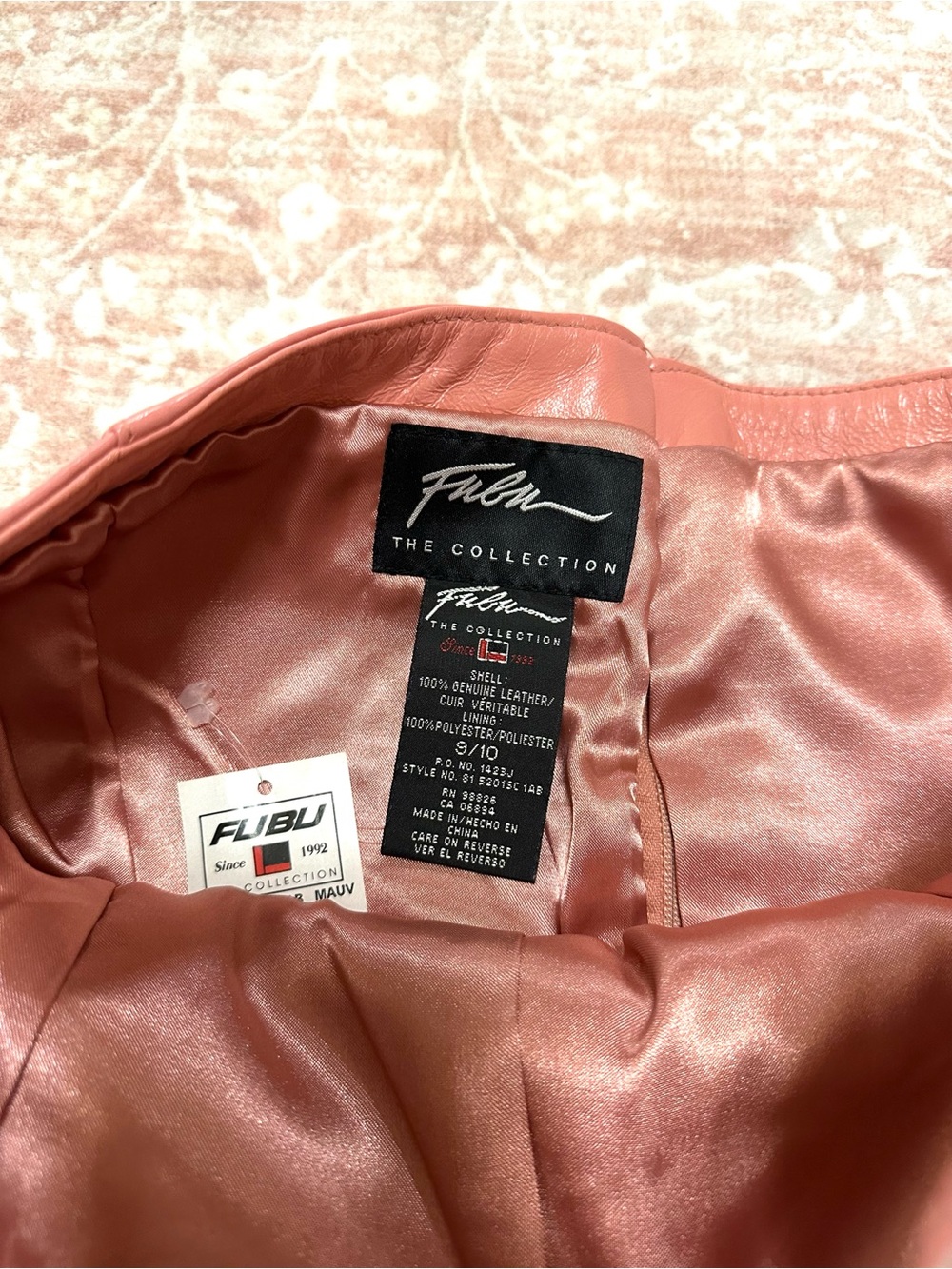 Vintage 🪷 Real Leather Y2K FUBU Dress - RARE - Picture 3 of 16